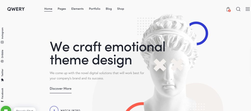 Qwery Medium style WordPress theme