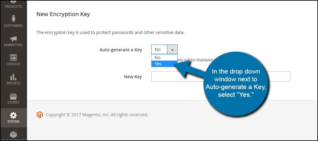 Auto-Generate Encryption Key