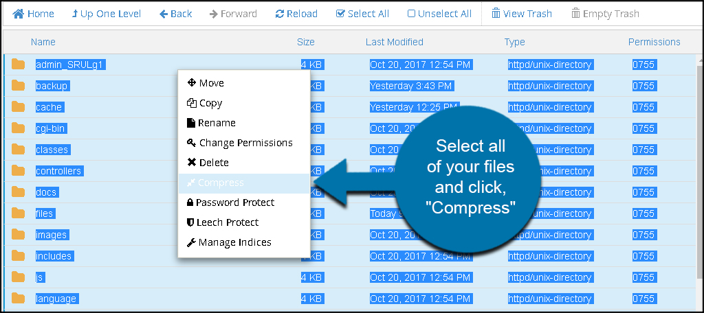 Click Compress