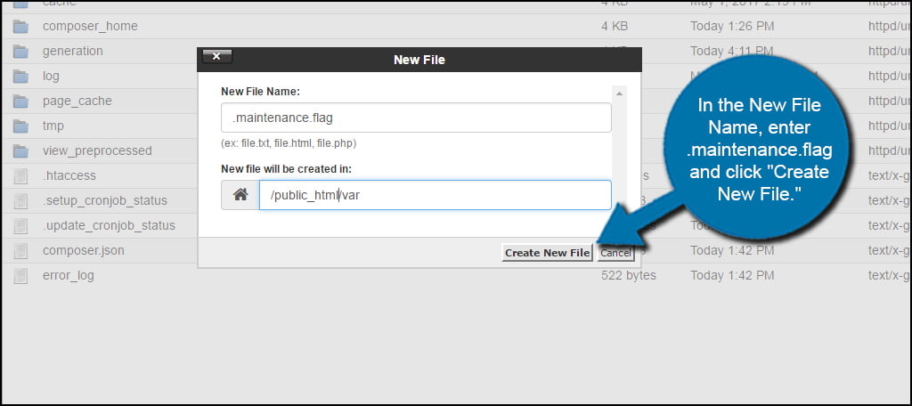 Create New Flag File