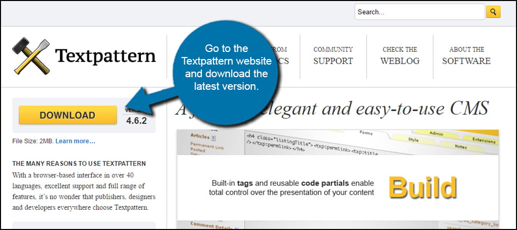 Download Current Textpattern