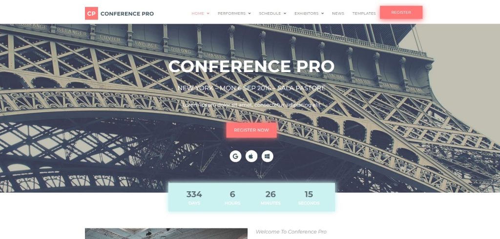 show pro wordpress event theme