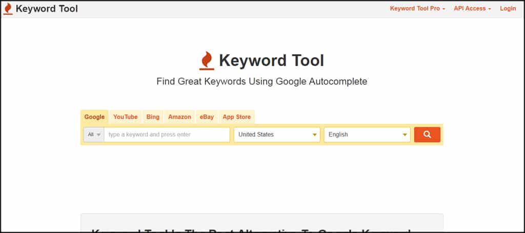 Keyword Tool