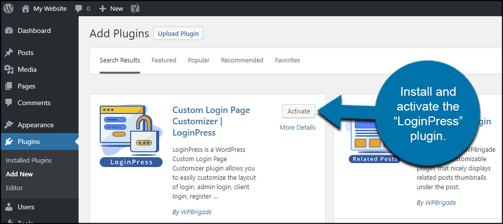 Use LoginPress to customize the login error messages in WordPress