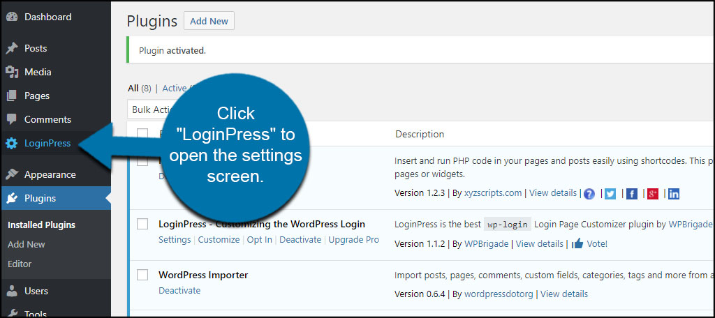 LoginPress Settings