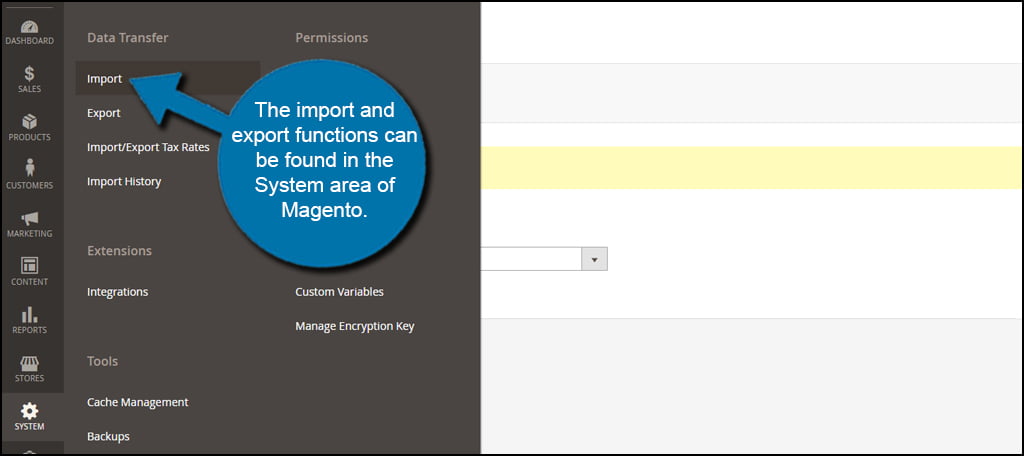 Magento Import And Export