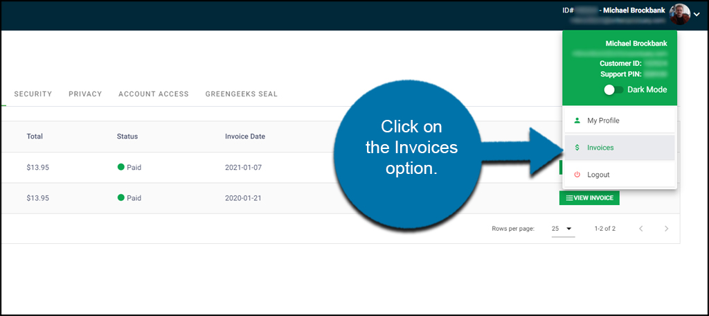 Open Invoices