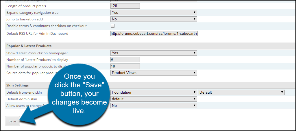 Save Layout