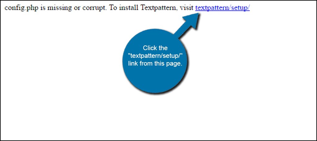 Textpattern Setup