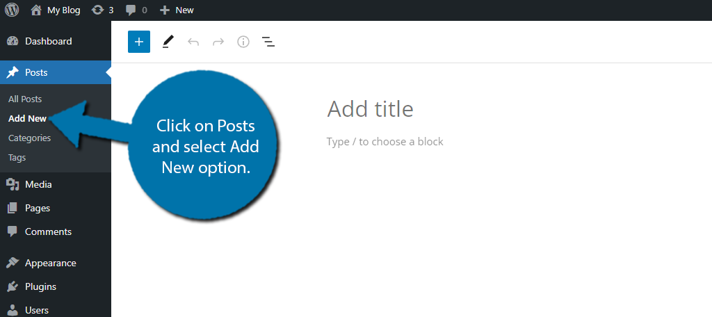 Add New WordPress Post