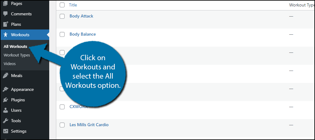 All Workouts