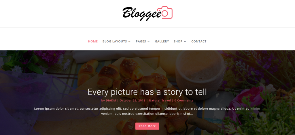 bloggee wordpress travel blog theme