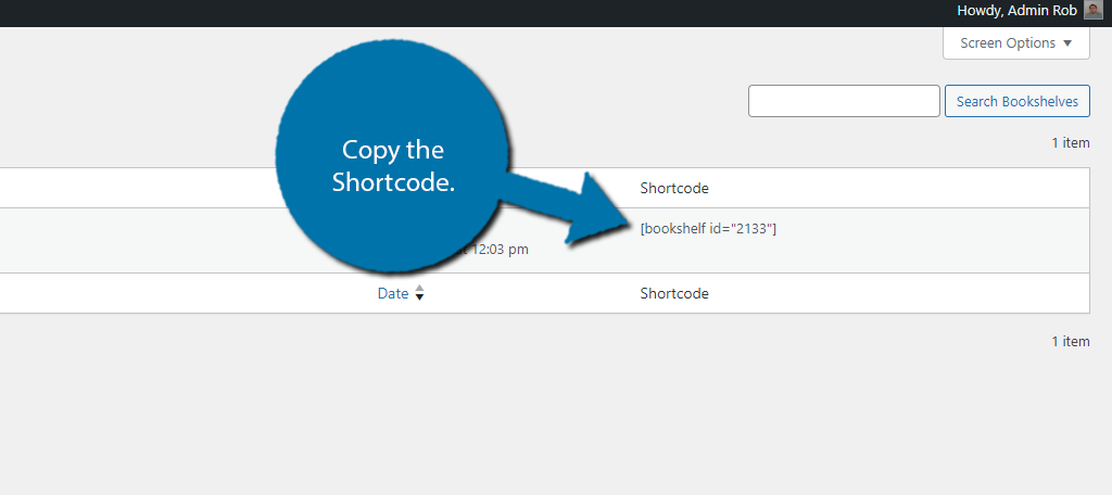 Library Bookshelves shortcode for WordPres