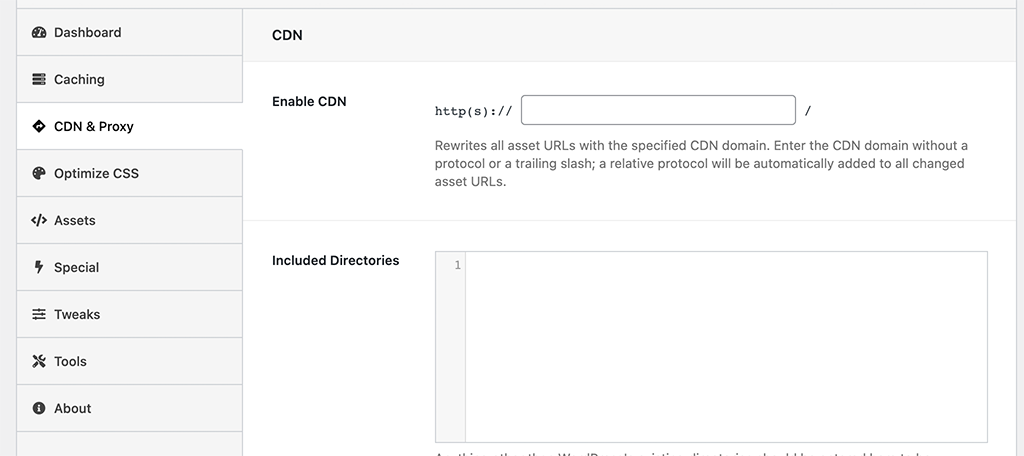 CDN and proxy setup