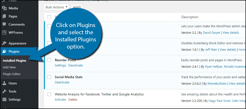 Installed Plugins