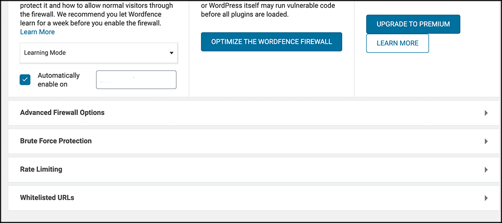 Firewall options