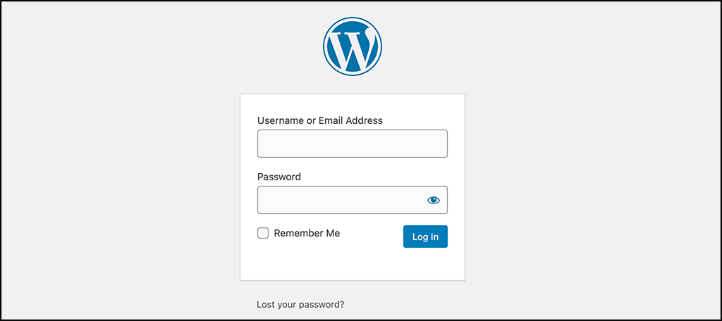 Login to wordpress dashboard