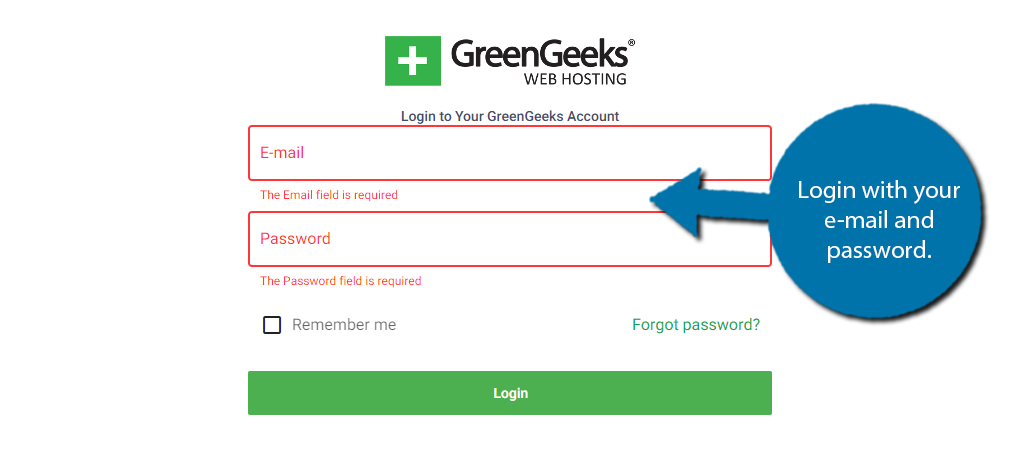 GreenGeeks Login