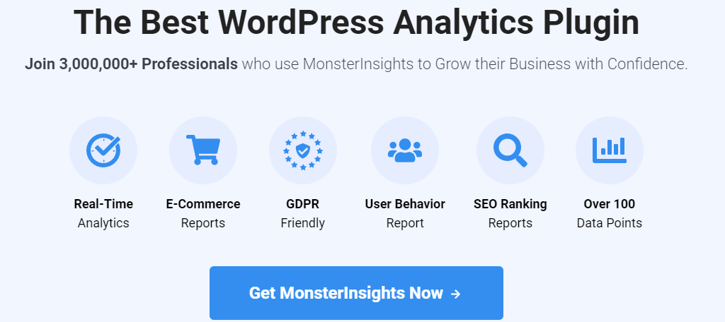 MonsterInsights Is one of the best analytics and SEO plugins for WordPress